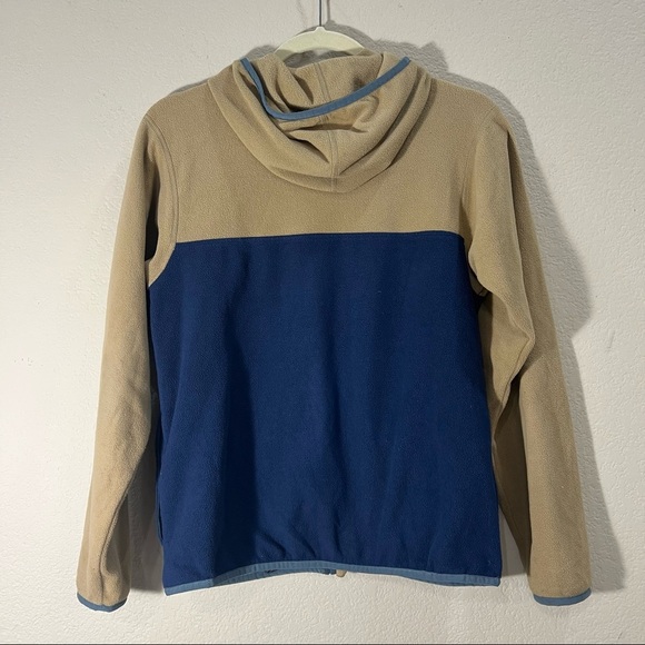 Patagonia Youth Micro D Snap-T 'New Navy Grayling Brown' Jacket SZ XL 14 - Picture 3 of 8